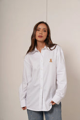 Teddy – camisa de Botones Oversize White